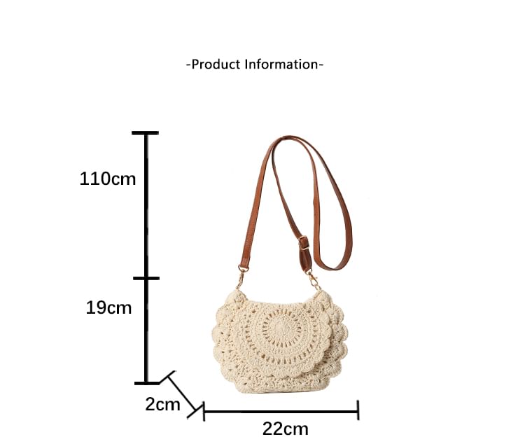 Woven Flap Crossbody Bag mySite