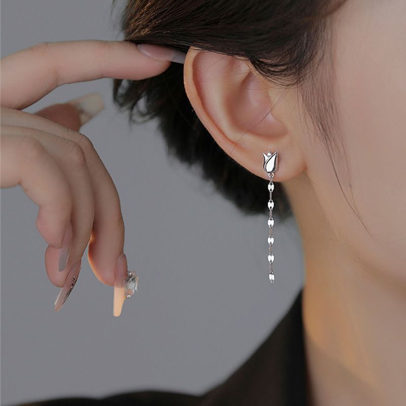 Rose Alloy Dangle Earring mySite