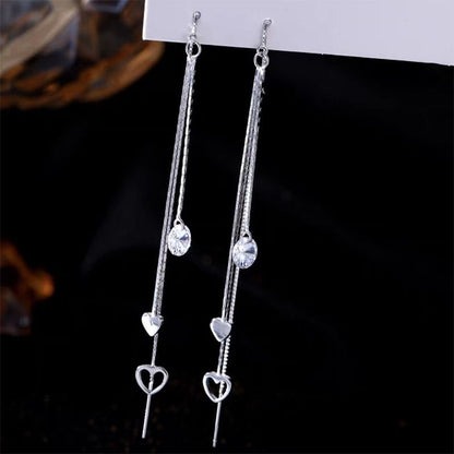 Heart Alloy Threader Earring mySite