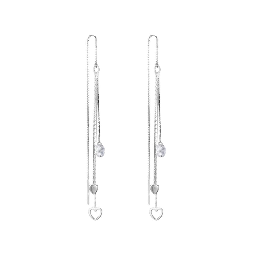 Heart Alloy Threader Earring mySite