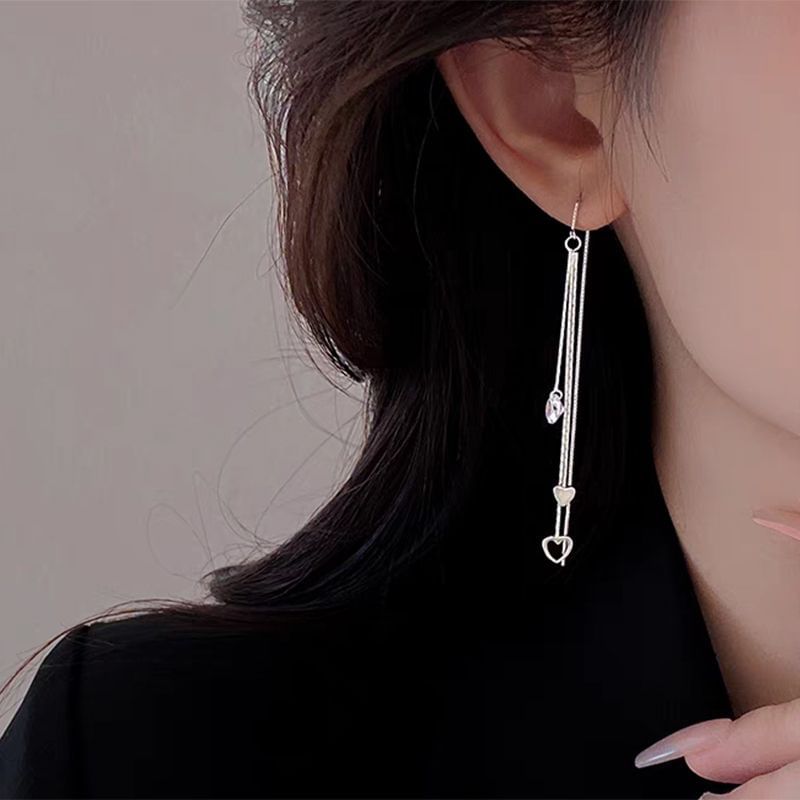 Heart Alloy Threader Earring mySite