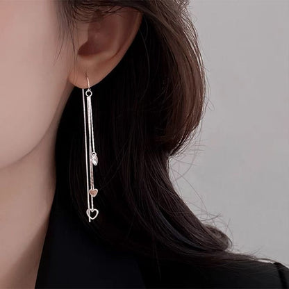 Heart Alloy Threader Earring mySite