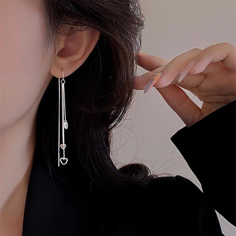 Heart Alloy Threader Earring mySite