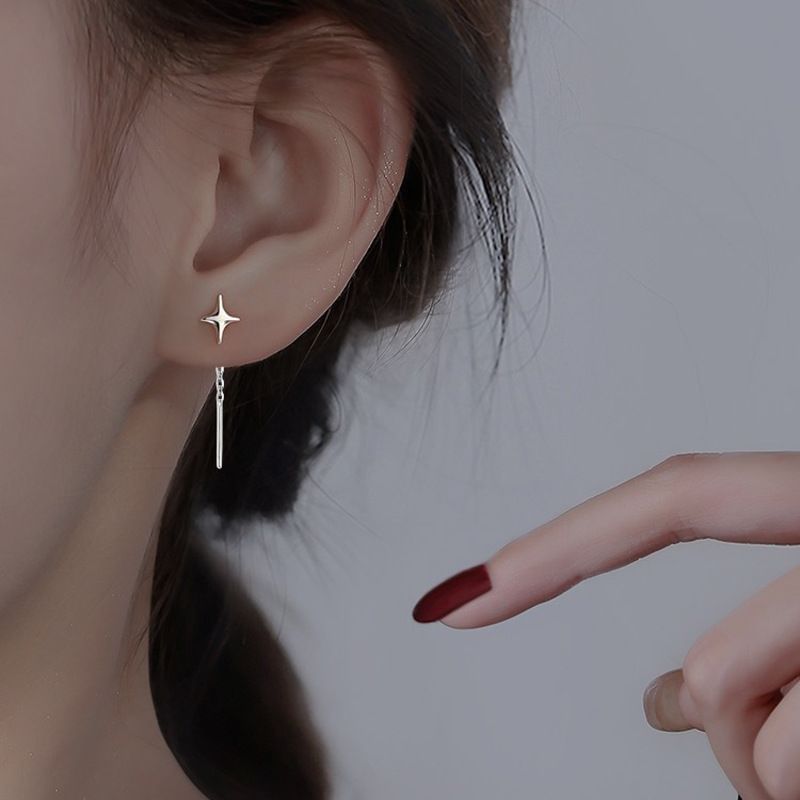 Star Asymmetrical Alloy Threader Earring mySite