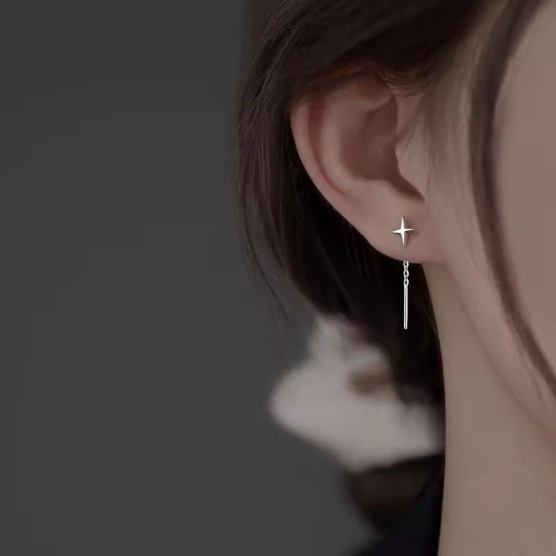 Star Asymmetrical Alloy Threader Earring mySite