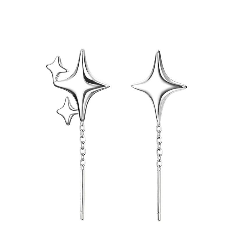 Star Asymmetrical Alloy Threader Earring mySite