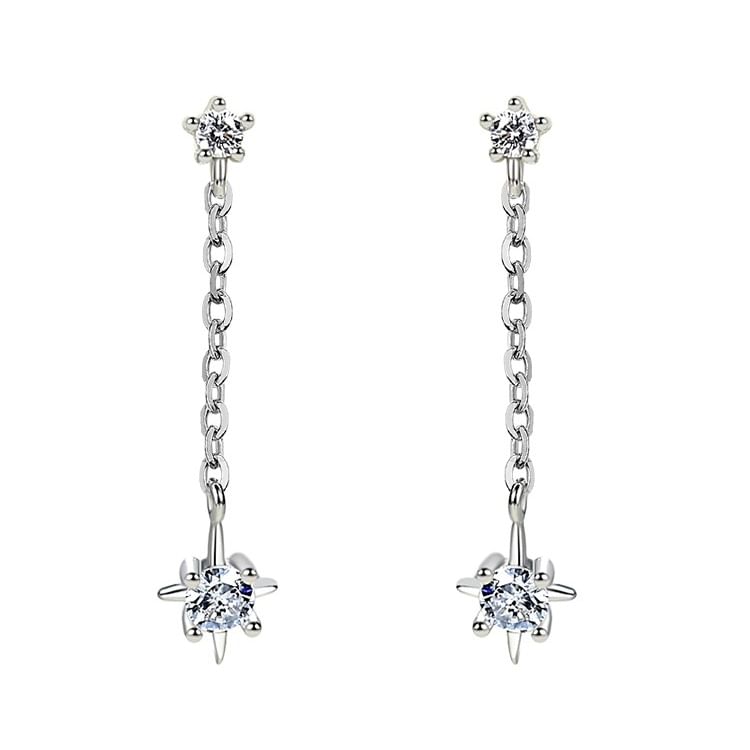 Star Rhinestone Alloy Dangle Earring mySite