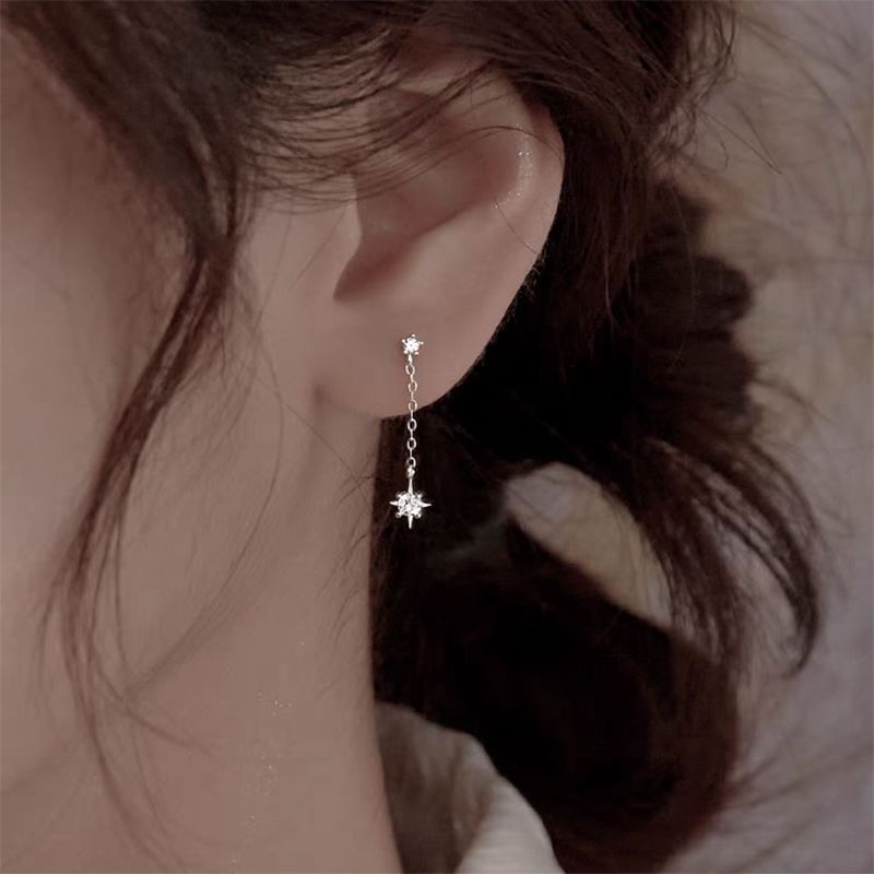 Star Rhinestone Alloy Dangle Earring mySite