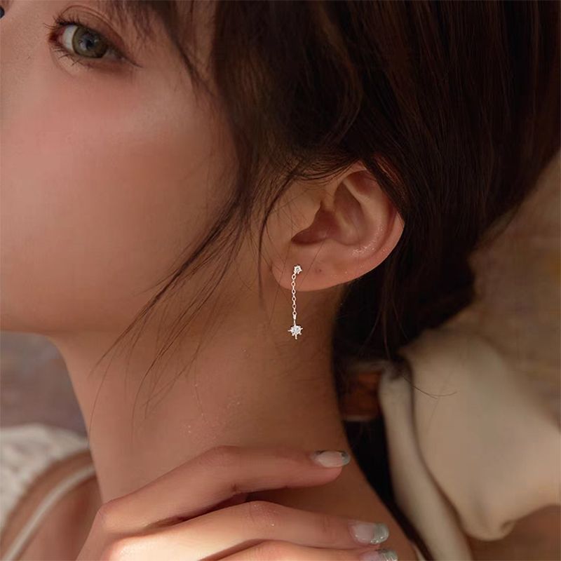 Star Rhinestone Alloy Dangle Earring mySite