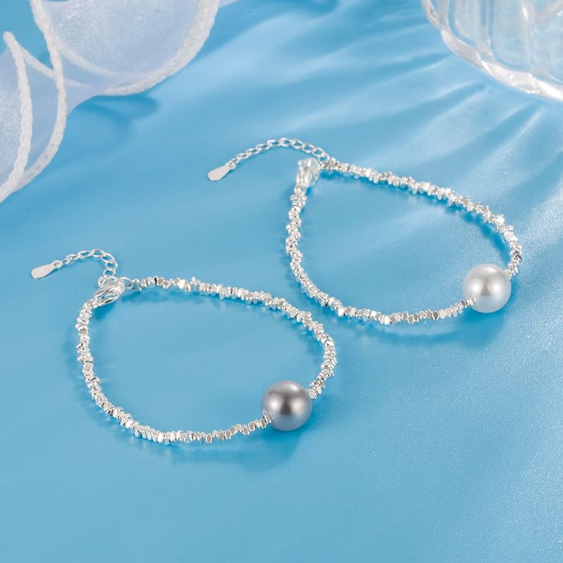 Faux Pearl Alloy Bracelet mySite