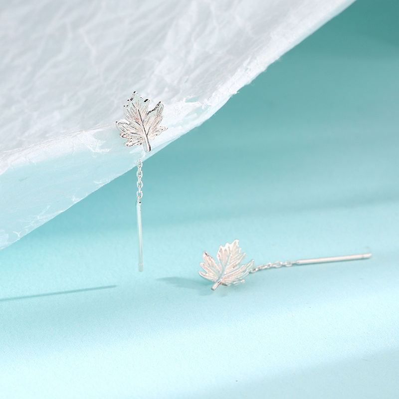 Leaf Alloy Threader Earring mySite