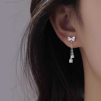 Bow Alloy Dangle Earring mySite