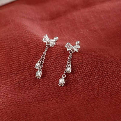 Bow Alloy Dangle Earring mySite