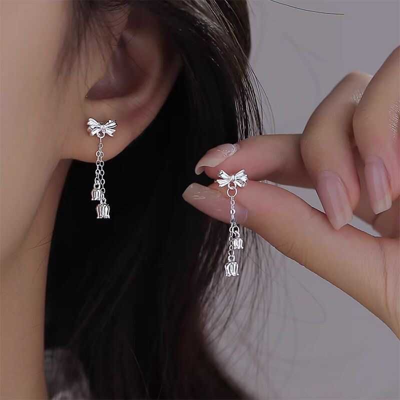 Bow Alloy Dangle Earring mySite