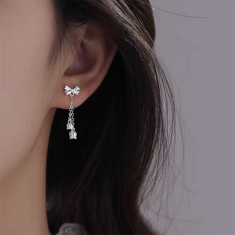 Bow Alloy Dangle Earring mySite