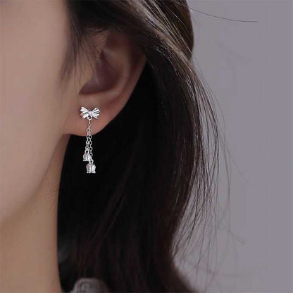 Bow Alloy Dangle Earring mySite