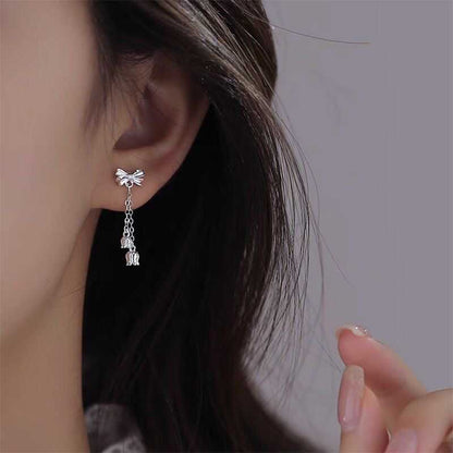 Bow Alloy Dangle Earring mySite