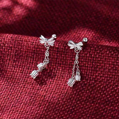 Bow Alloy Dangle Earring mySite