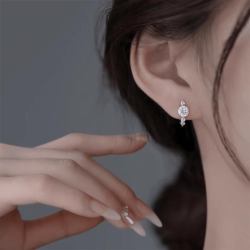 Rhinestone Alloy Stud Earring mySite