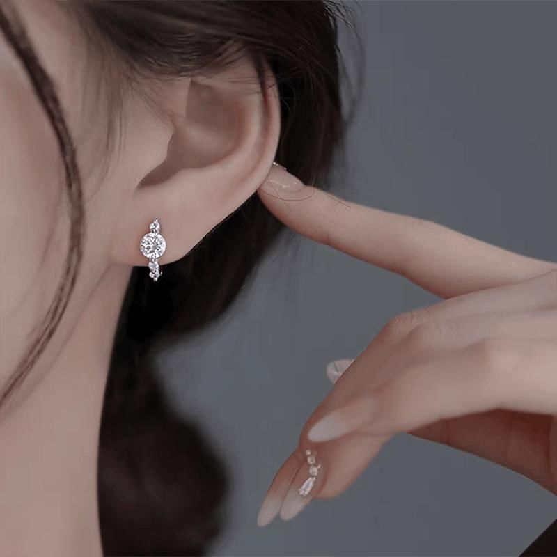 Rhinestone Alloy Stud Earring mySite