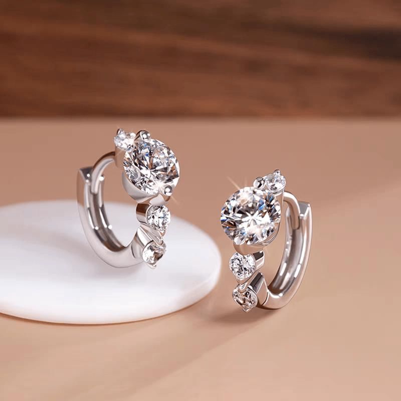 Rhinestone Alloy Stud Earring mySite