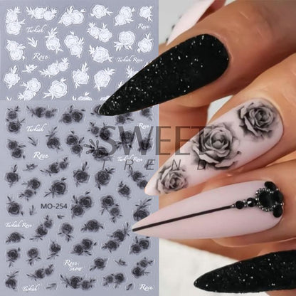 Rose Nail Art Stickers SpreePicky