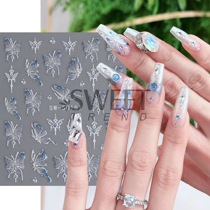 Butterfly Nail Art Stickers SpreePicky