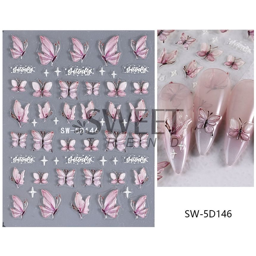 Butterfly Nail Art Stickers SpreePicky