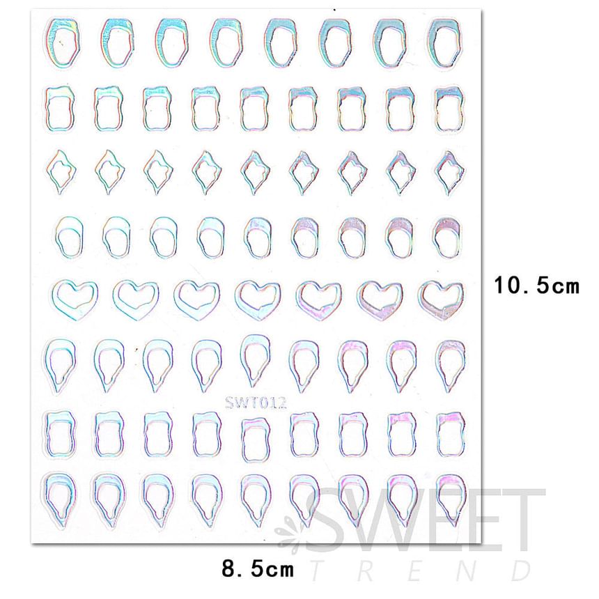 Metallic Nail Art Stickers SpreePicky