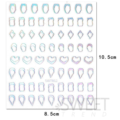 Metallic Nail Art Stickers SpreePicky