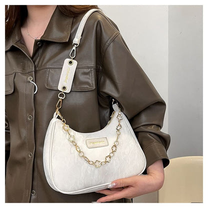 Chain Strap Applique Shoulder Bag SpreePicky