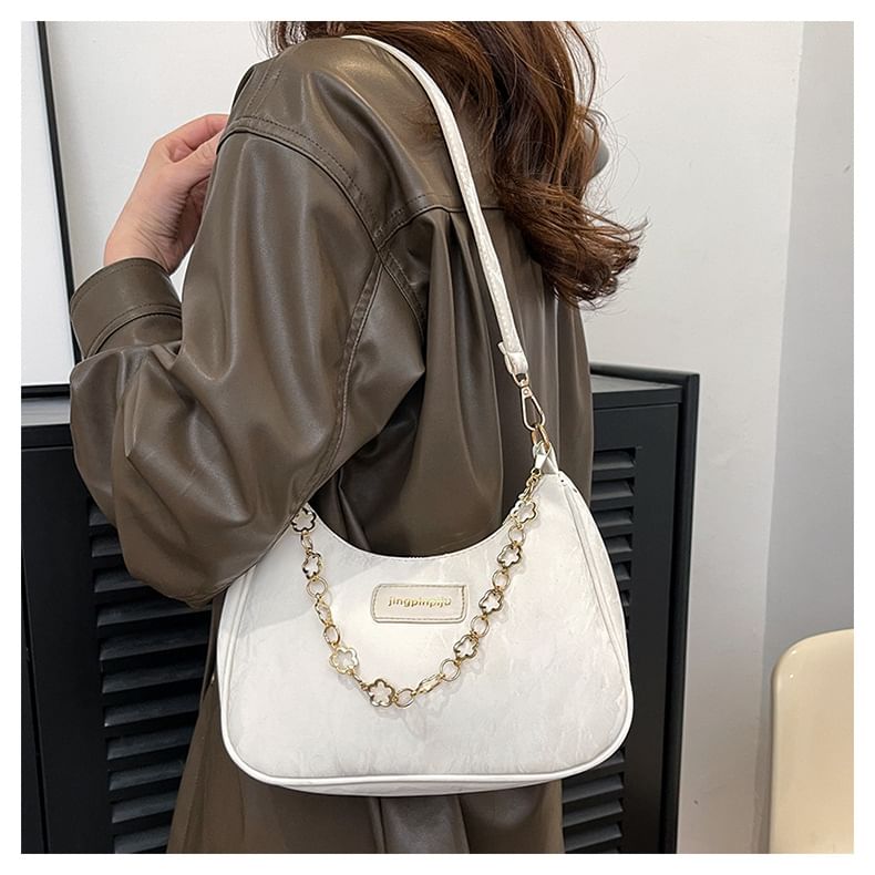 Chain Strap Applique Shoulder Bag SpreePicky