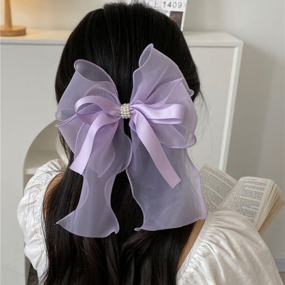 Ribbon Organza Hair Clip SpreePicky