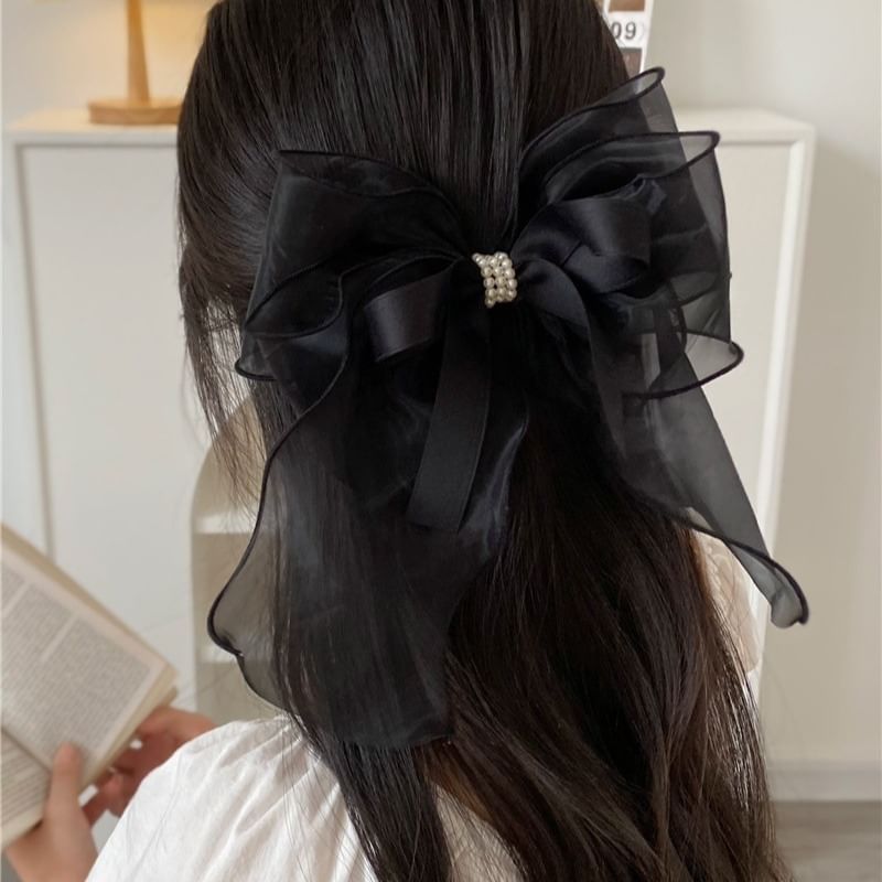 Ribbon Organza Hair Clip SpreePicky