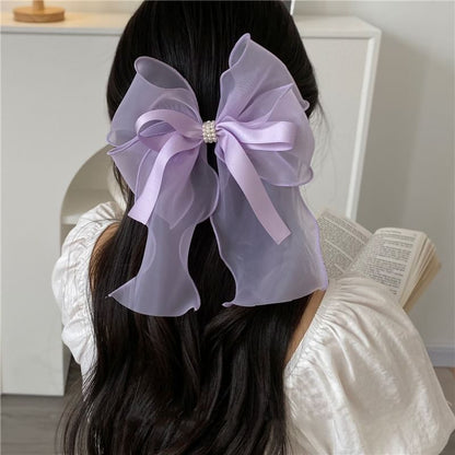 Ribbon Organza Hair Clip SpreePicky