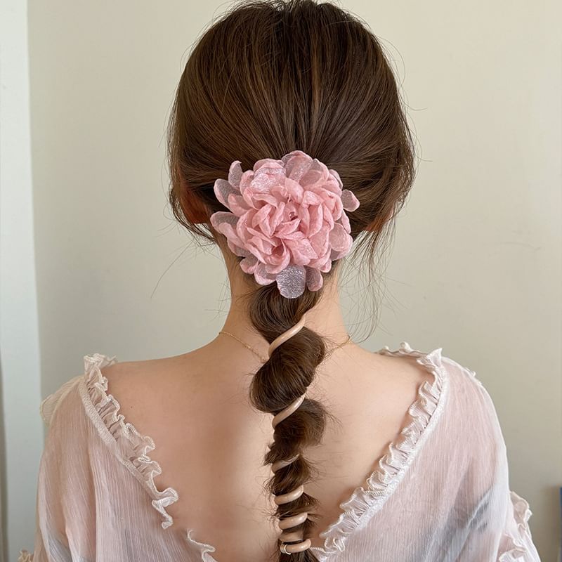 Floral Fabric Coil Hair Tie SpreePicky