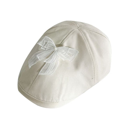 Bow Mesh Flat Cap SpreePicky