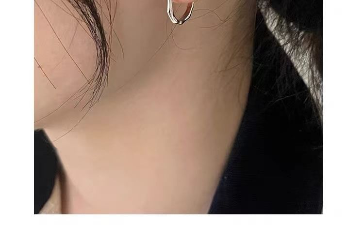 Sterling Silver Plain Hoop Earring SpreePicky