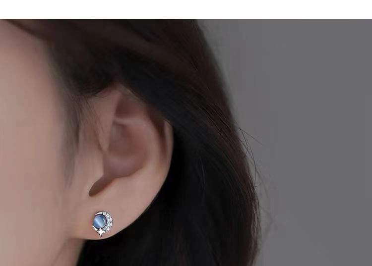 Moon Studded Earring SpreePicky