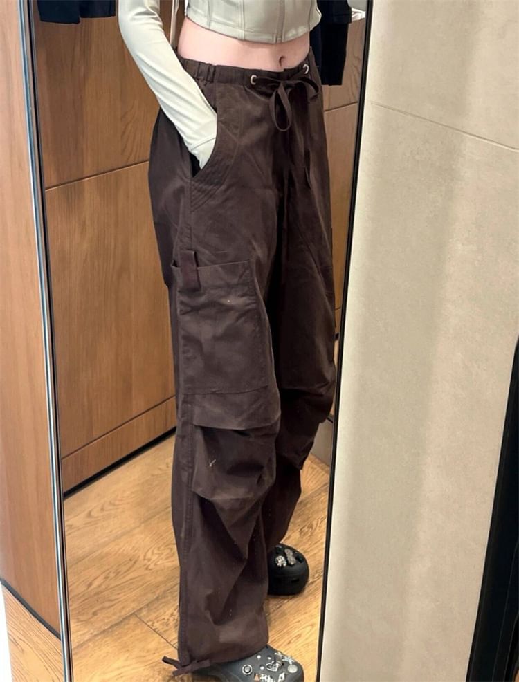 High Waist Wide Leg Cargo Pants (Various Designs) SpreePicky