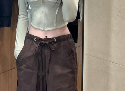 High Waist Wide Leg Cargo Pants (Various Designs) SpreePicky