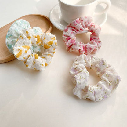 Floral Print Scrunchie mySite