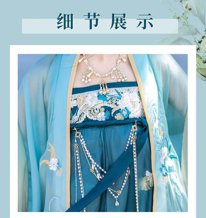 Traditional Chinese Floral Embroidery Costume Set SpreePicky