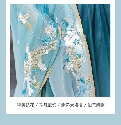 Traditional Chinese Floral Embroidery Costume Set SpreePicky