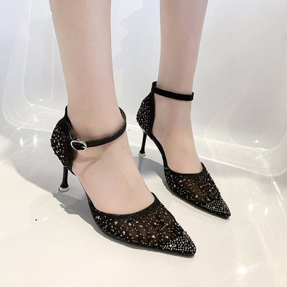 Pointed Rhinestone Stiletto Pumps mySite