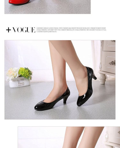 Round Toe Kitten Heel Pumps mySite