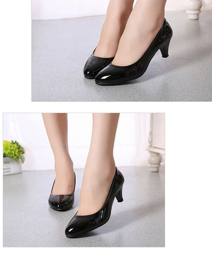 Round Toe Kitten Heel Pumps mySite