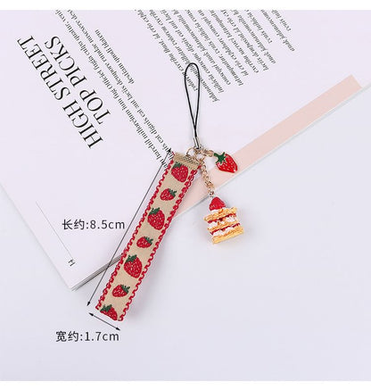 Strawberry Cake Phone Charm SpreePicky