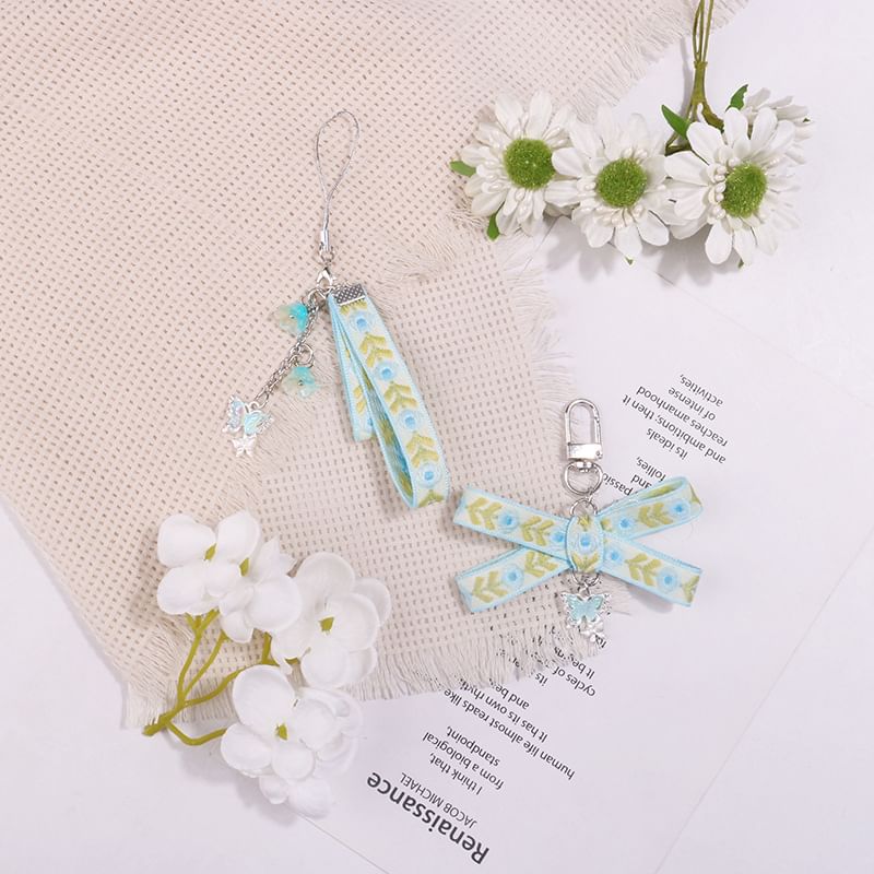 Floral Strap Keyring / Phone Charm (Various Designs) SpreePicky