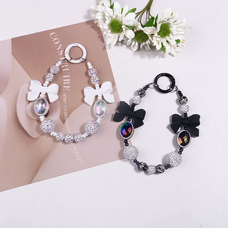 Bow Rhinestone Resin Bag Charm (Various Designs) SpreePicky